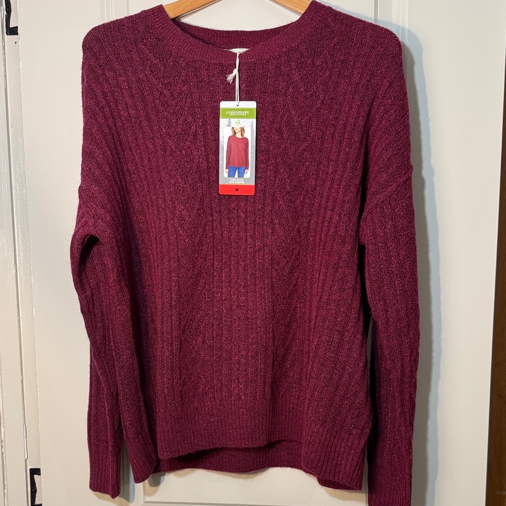 NWT Legendary Outfitters Red Women’s Sweater Medium